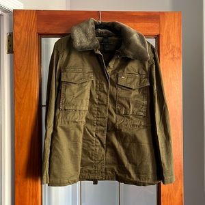 Marc by Marc Jacobs, Army Green Fuzzy Lined Jacket, Green, L